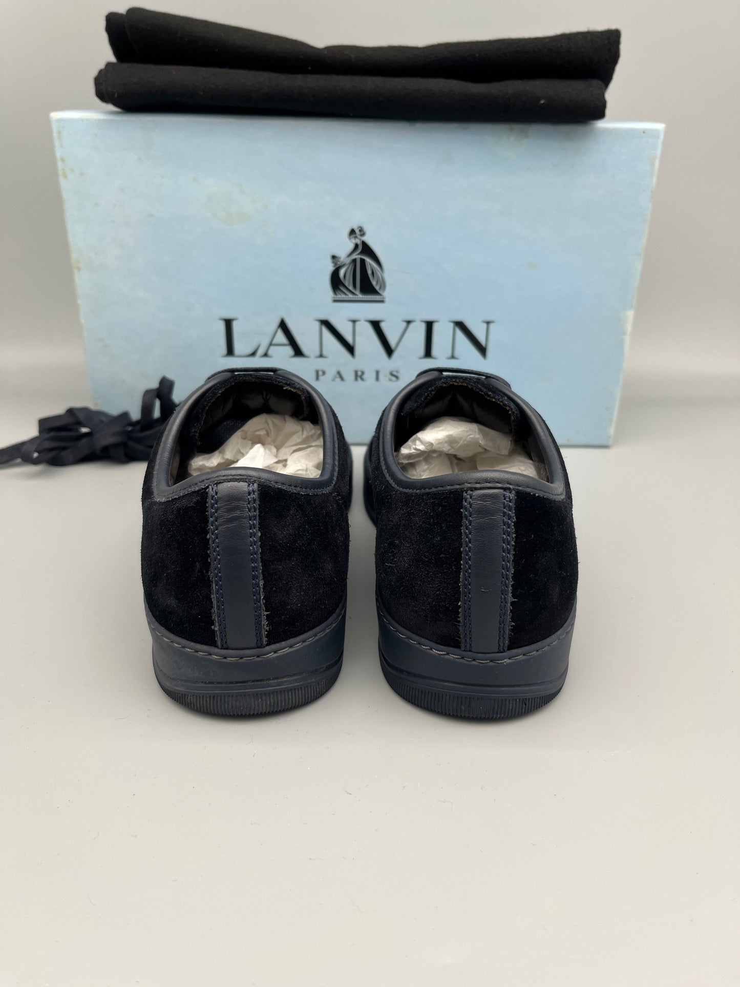 Lanvin Dbb1 Nappa Cap Toe Sneaker Navy | 41