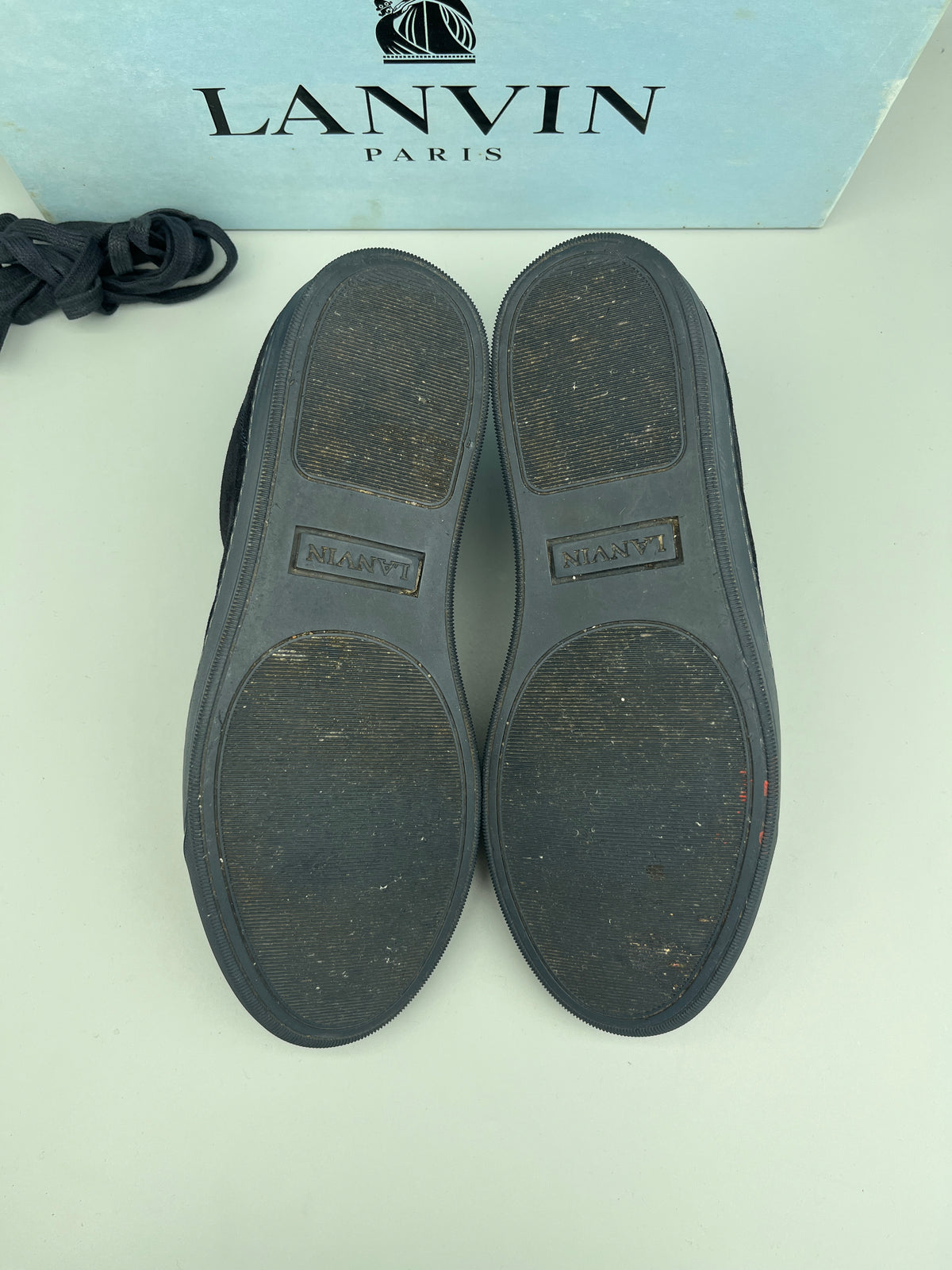 Lanvin Dbb1 Nappa Cap Toe Sneaker Navy | 41
