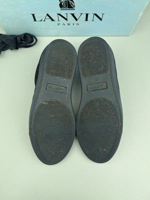 Lanvin Dbb1 Nappa Cap Toe Sneaker Navy | 41