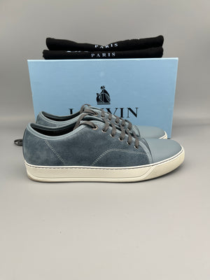 Lanvin Dbb1 Patent Cap Toe Sneaker Light Blue | 44
