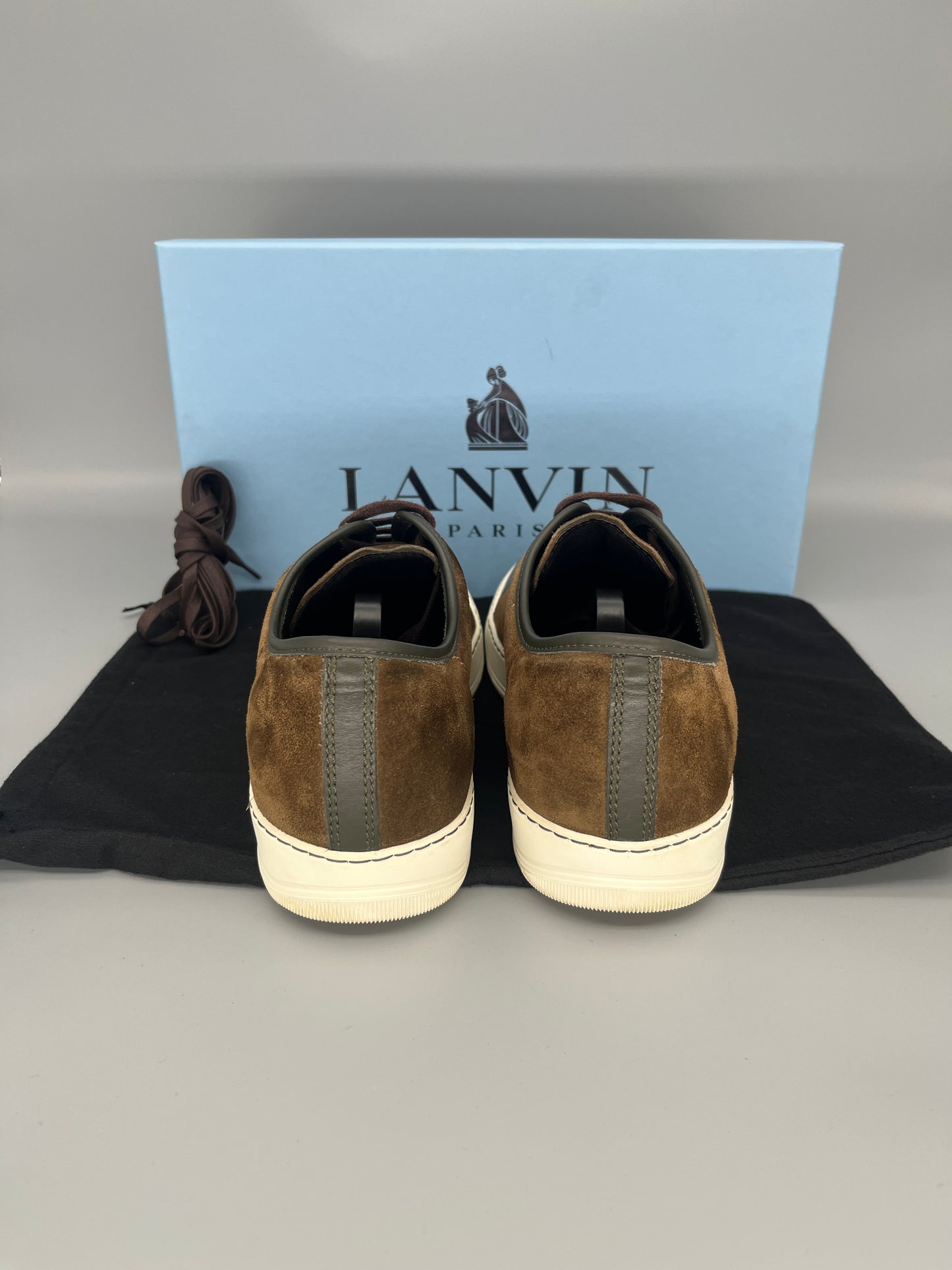 Lanvin Patent Cap Toe Brown | 42