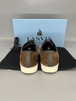 Lanvin Dbb1 Patent Cap Toe Sneaker Brown | 42