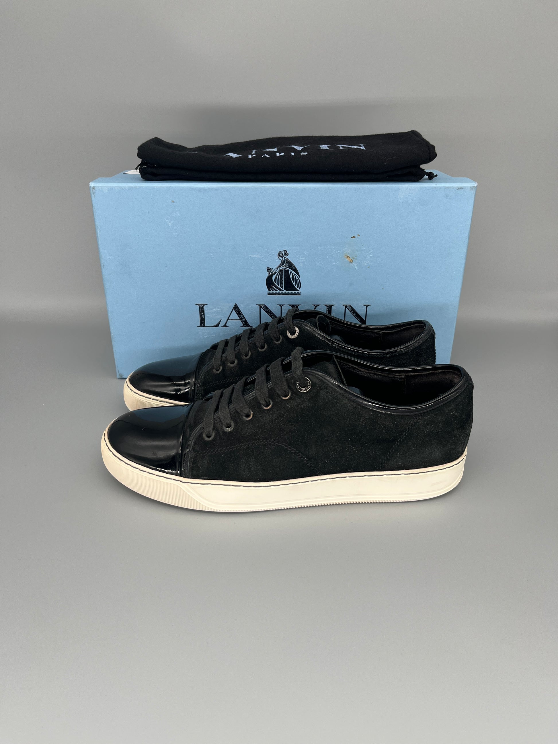 Herr | Sneakers | Lanvin | DBB1 Patent Cap Toe Sneaker Black