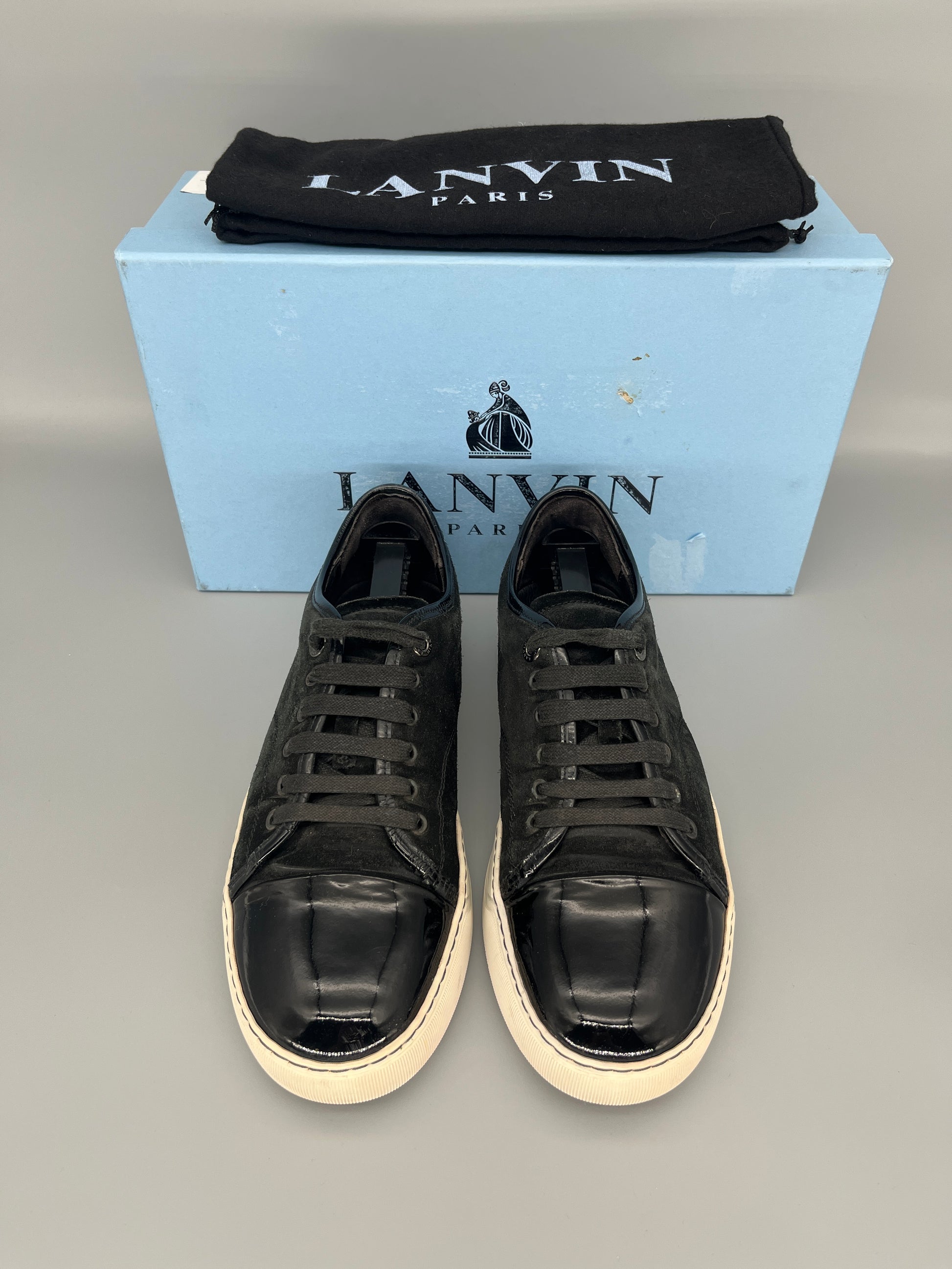 Herr | Sneakers | Lanvin | DBB1 Patent Cap Toe Sneaker Black