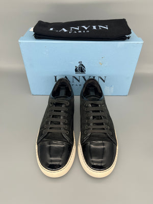 Herr | Sneakers | Lanvin | DBB1 Patent Cap Toe Sneaker Black