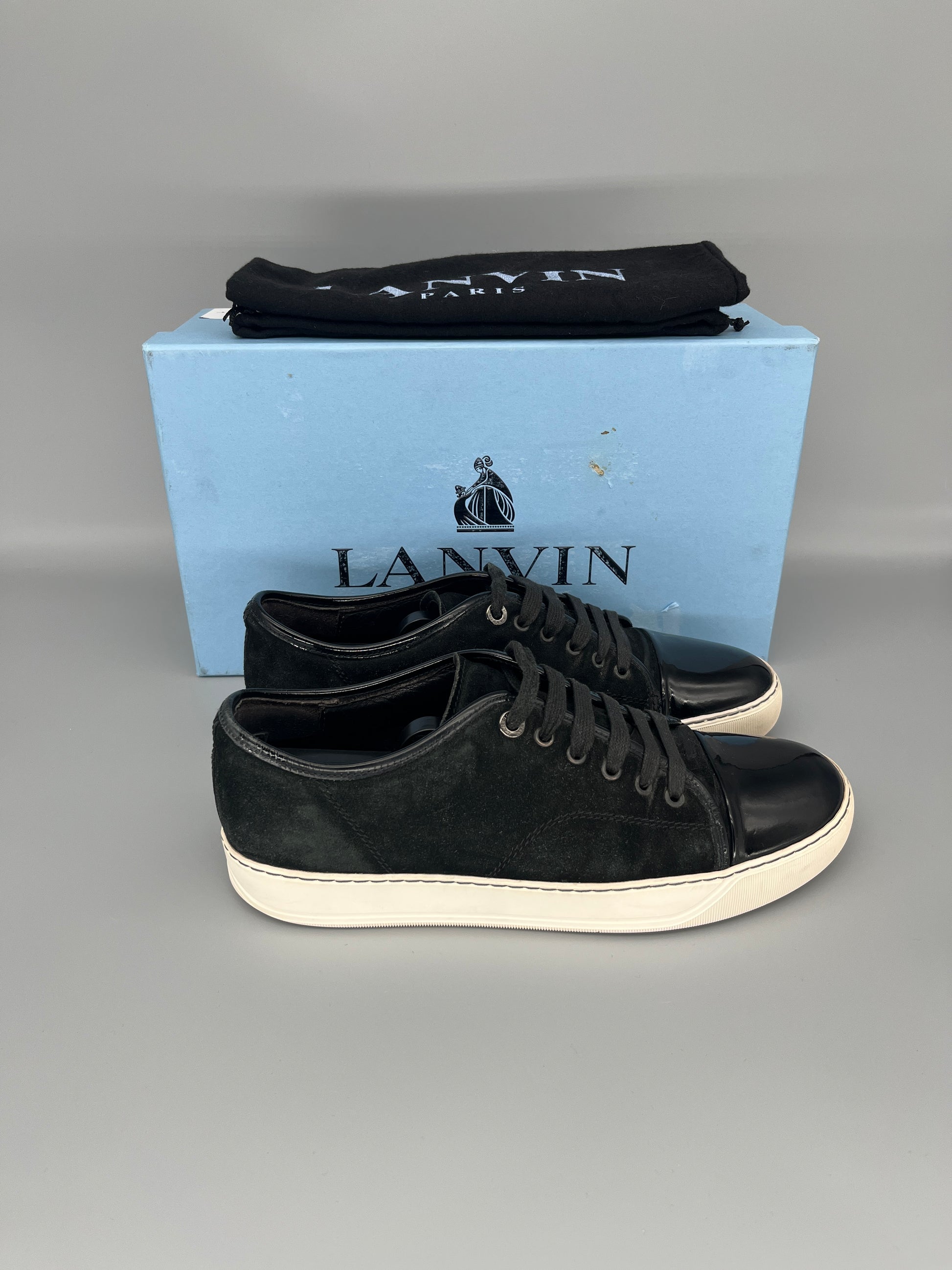 Herr | Sneakers | Lanvin | DBB1 Patent Cap Toe Sneaker Black