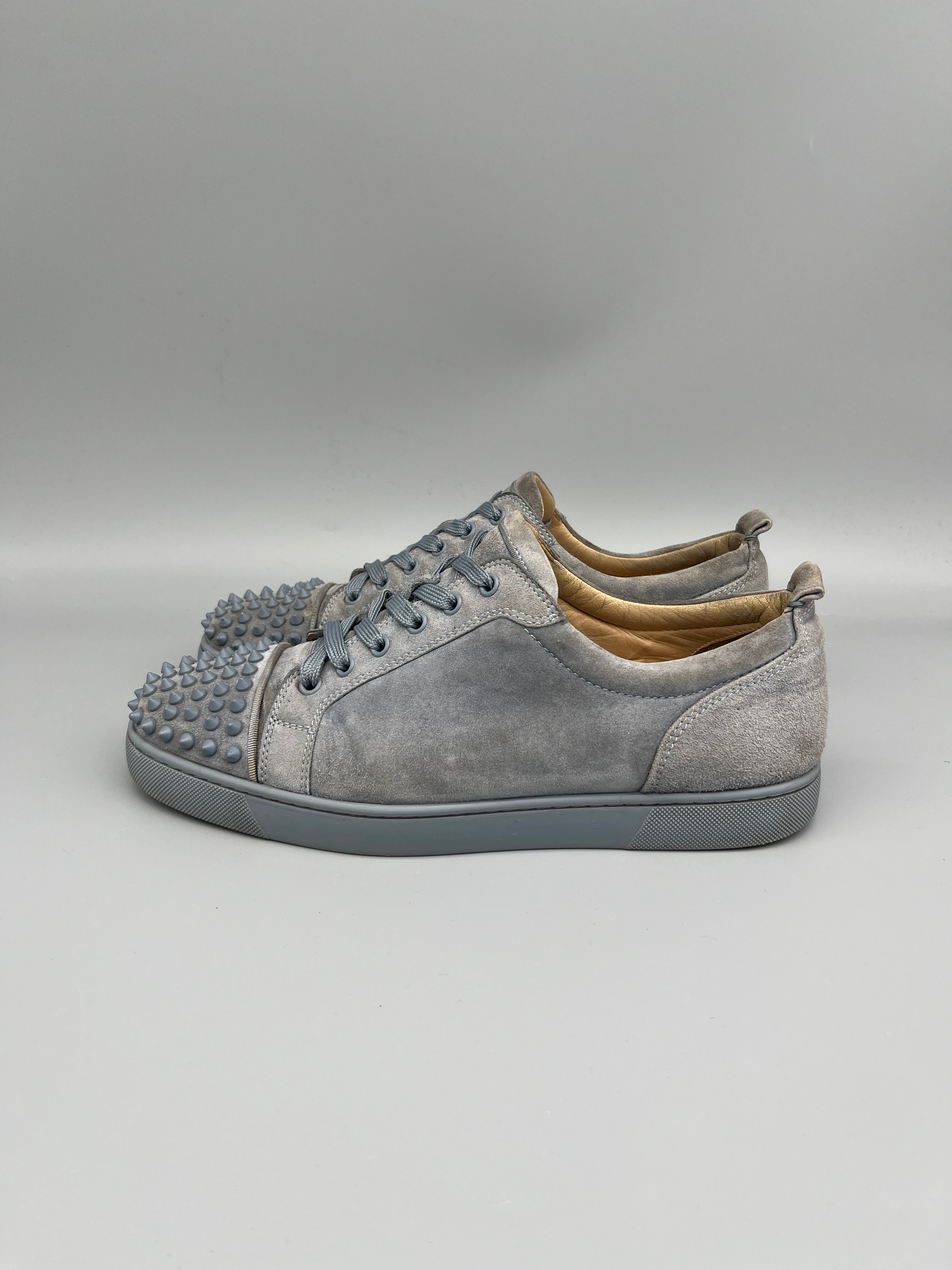 Christian Louboutin Louis Junior Spikes Sneaker Grey | 44