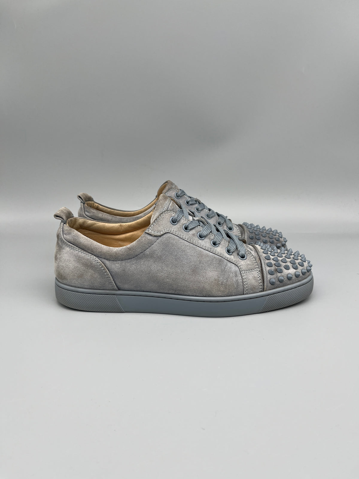 Christian Louboutin Louis Junior Spikes Sneaker Grey | 44