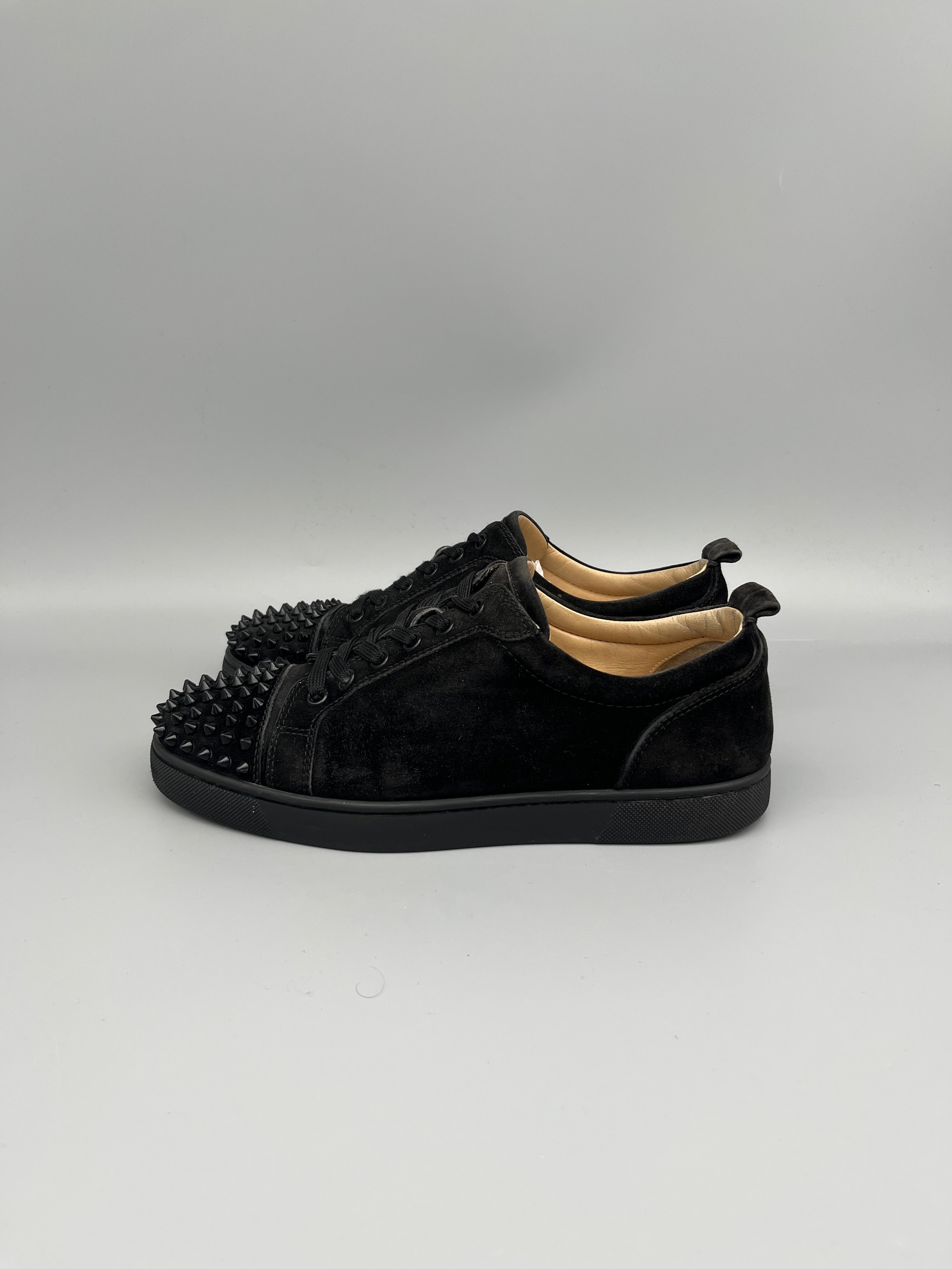 Christian Louboutin Louis Junior Spikes Sneaker Black | 40.5