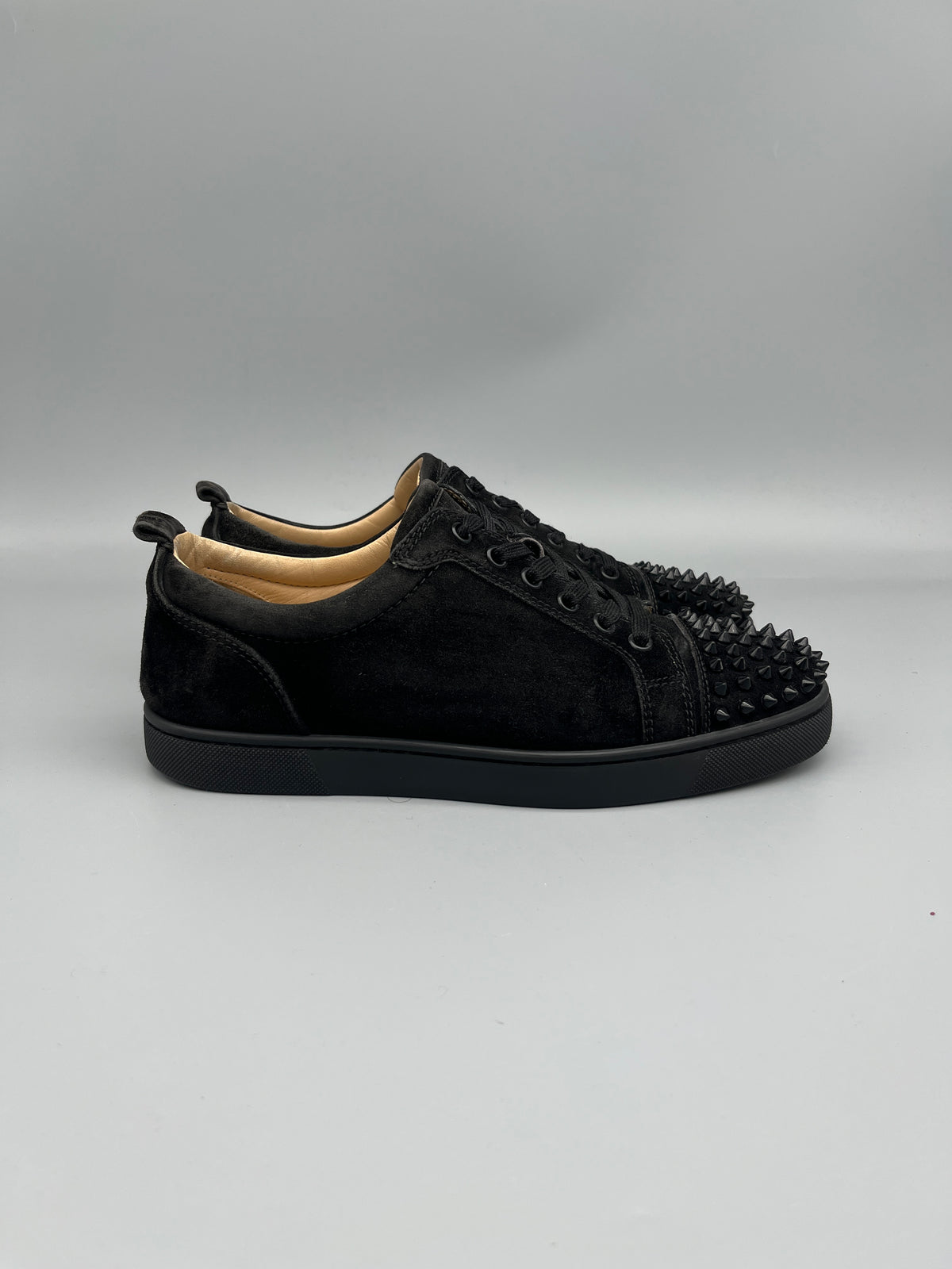 Christian Louboutin Louis Junior Spikes Sneaker Black | 40.5