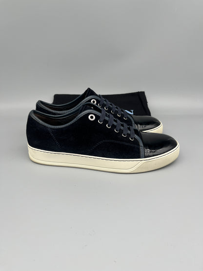 Lanvin Dbb1 Patent Cap Toe Sneaker Navy | 42