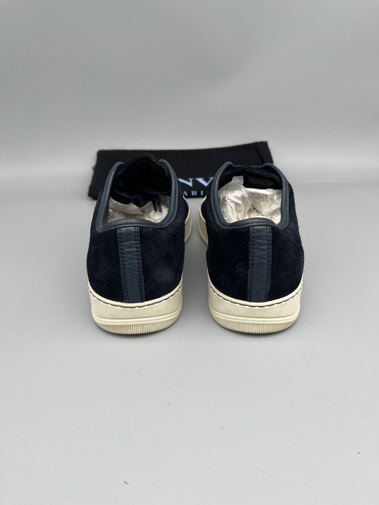 Lanvin Dbb1 Patent Cap Toe Sneaker Navy | 42