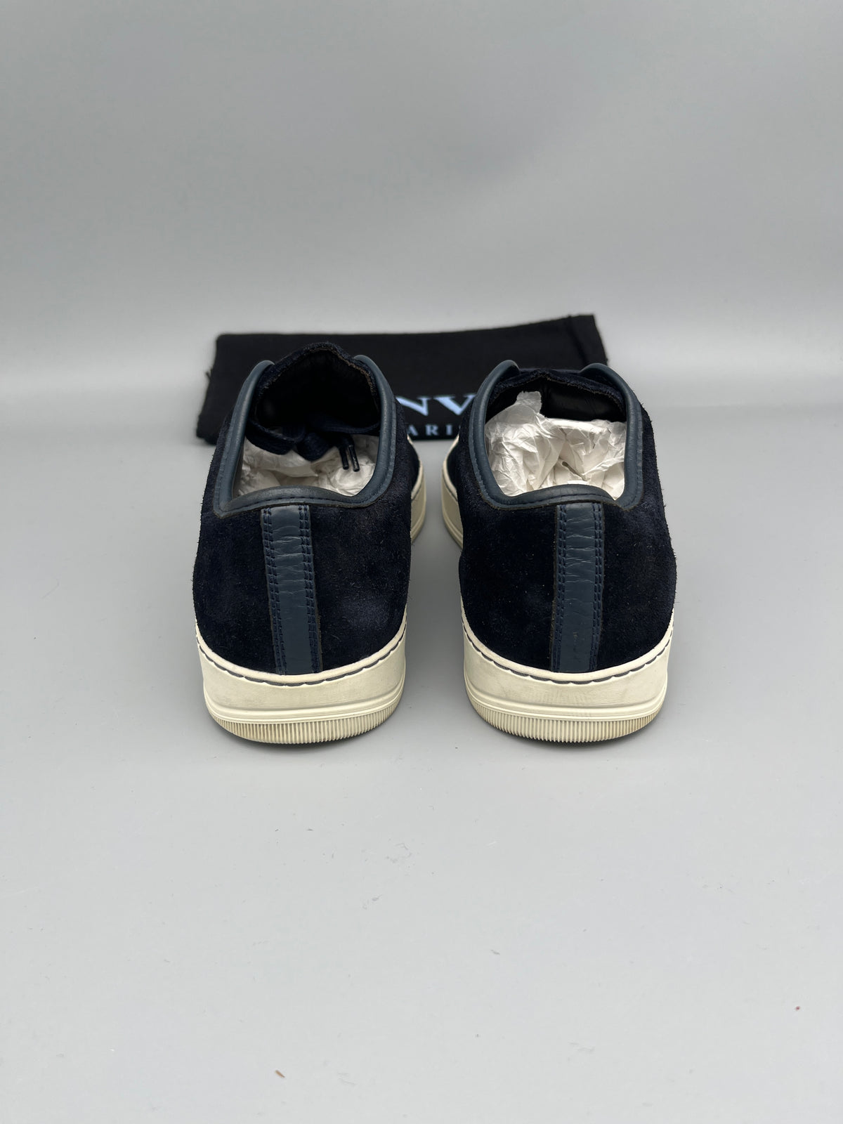 Lanvin Dbb1 Patent Cap Toe Sneaker Navy | 42