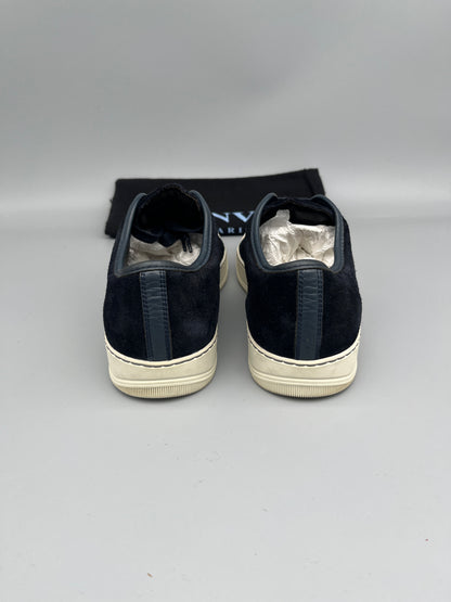 Lanvin Dbb1 Patent Cap Toe Sneaker Navy | 42