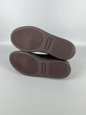 Lanvin Dbb1 Patent Cap Toe Sneaker Burgundy | 41