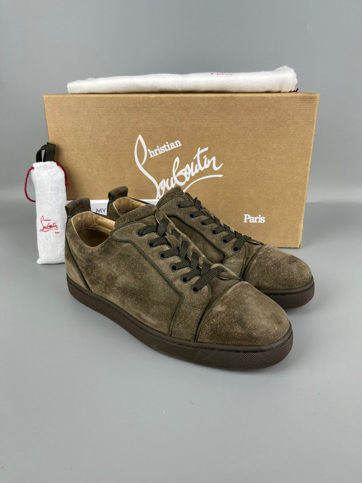 Christian Louboutin Louis Junior Sneaker Olive Green | 41