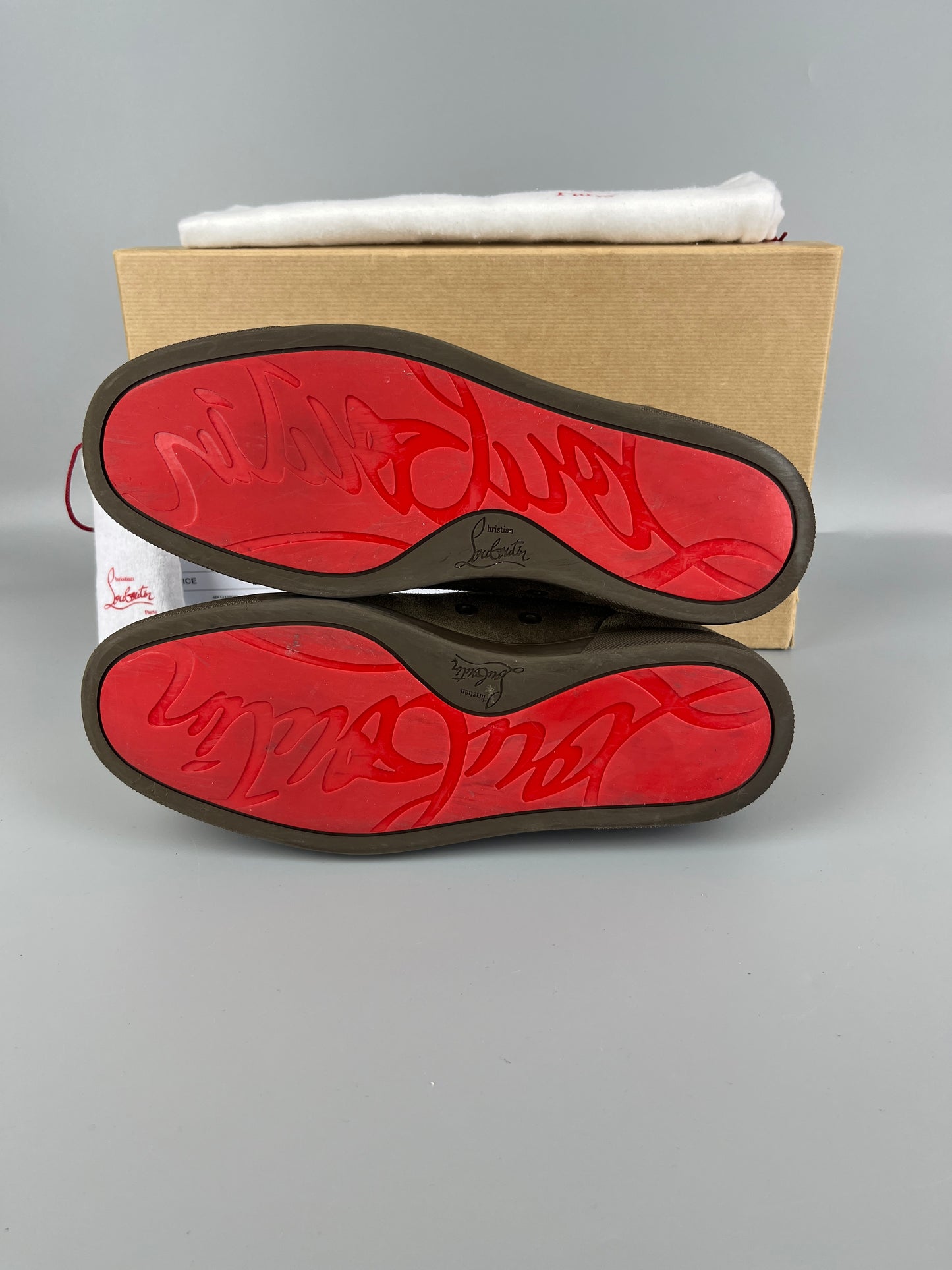 Christian Louboutin Louis Junior Sneaker Olive Green | 41