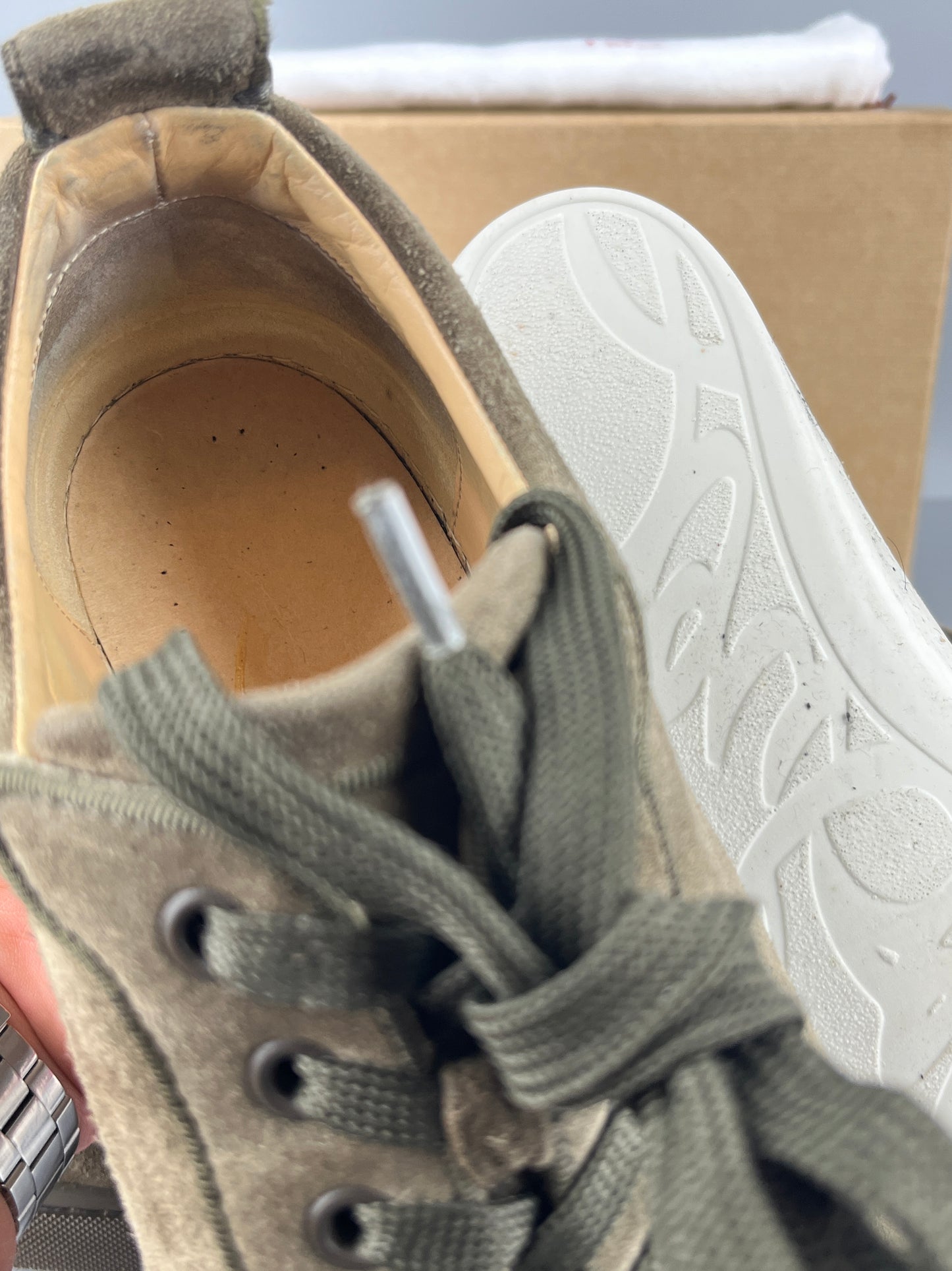 Christian Louboutin Louis Junior Sneaker Olive Green | 41