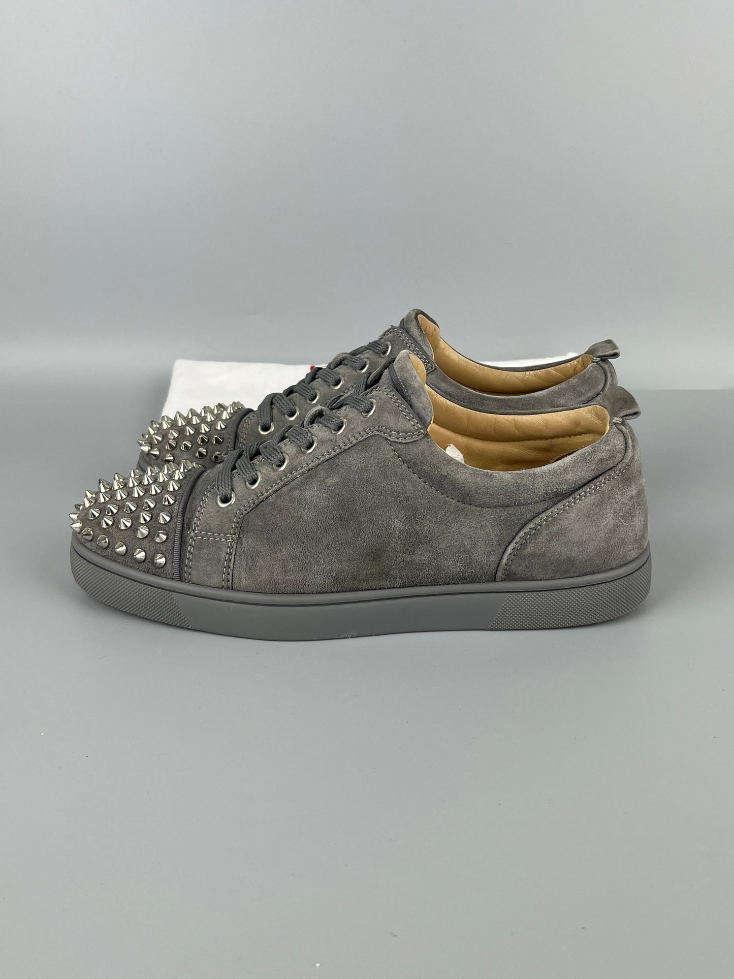Christian Louboutin Louis Junior Spikes Sneaker Grey | 41