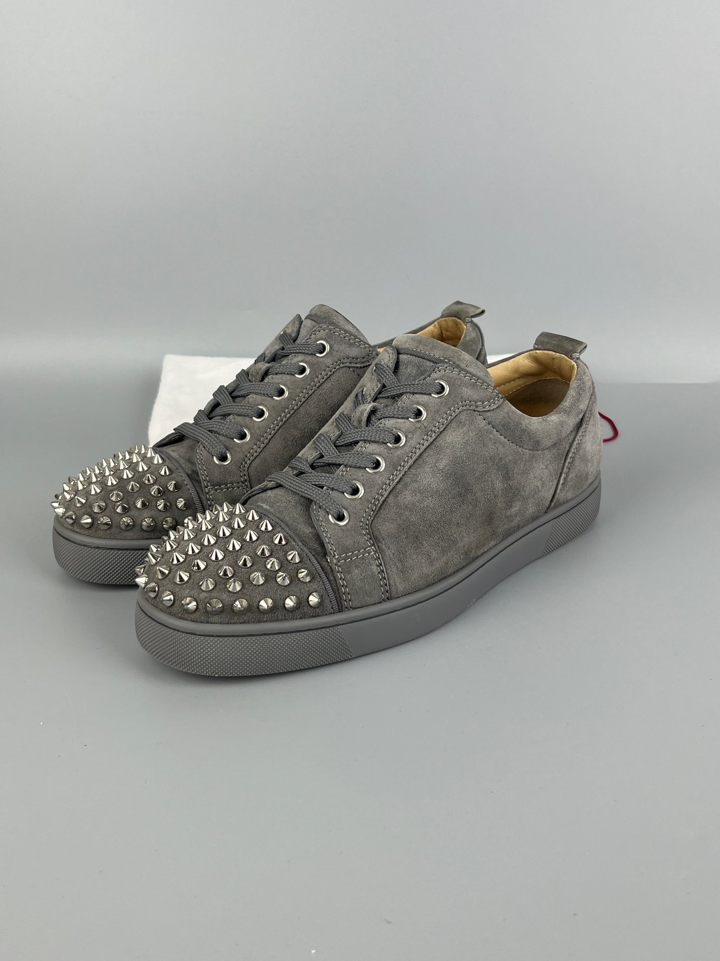 Christian Louboutin Louis Junior Spikes Sneaker Grey | 41