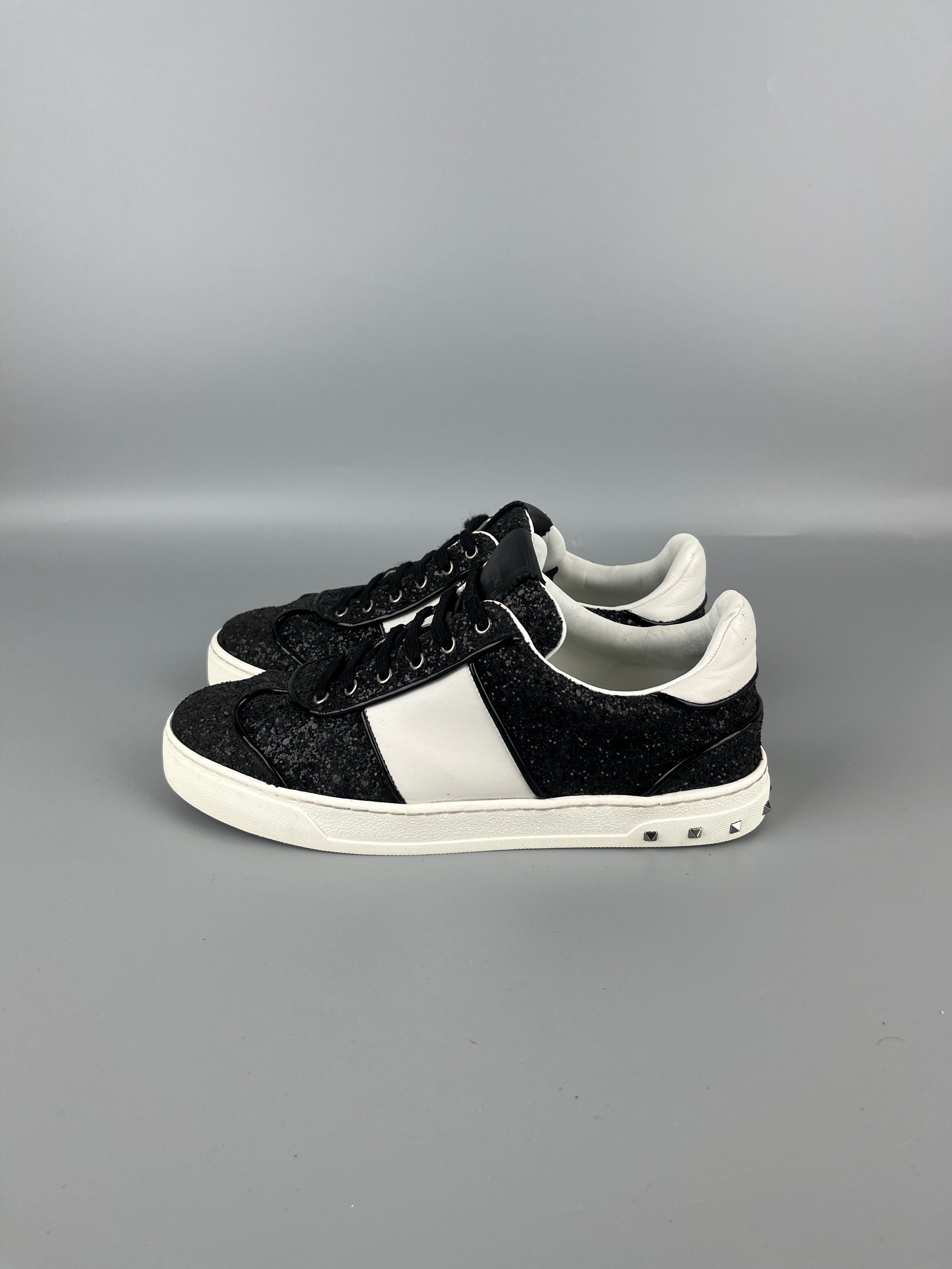 Valentino Flycrew Black Glitter | 38.5