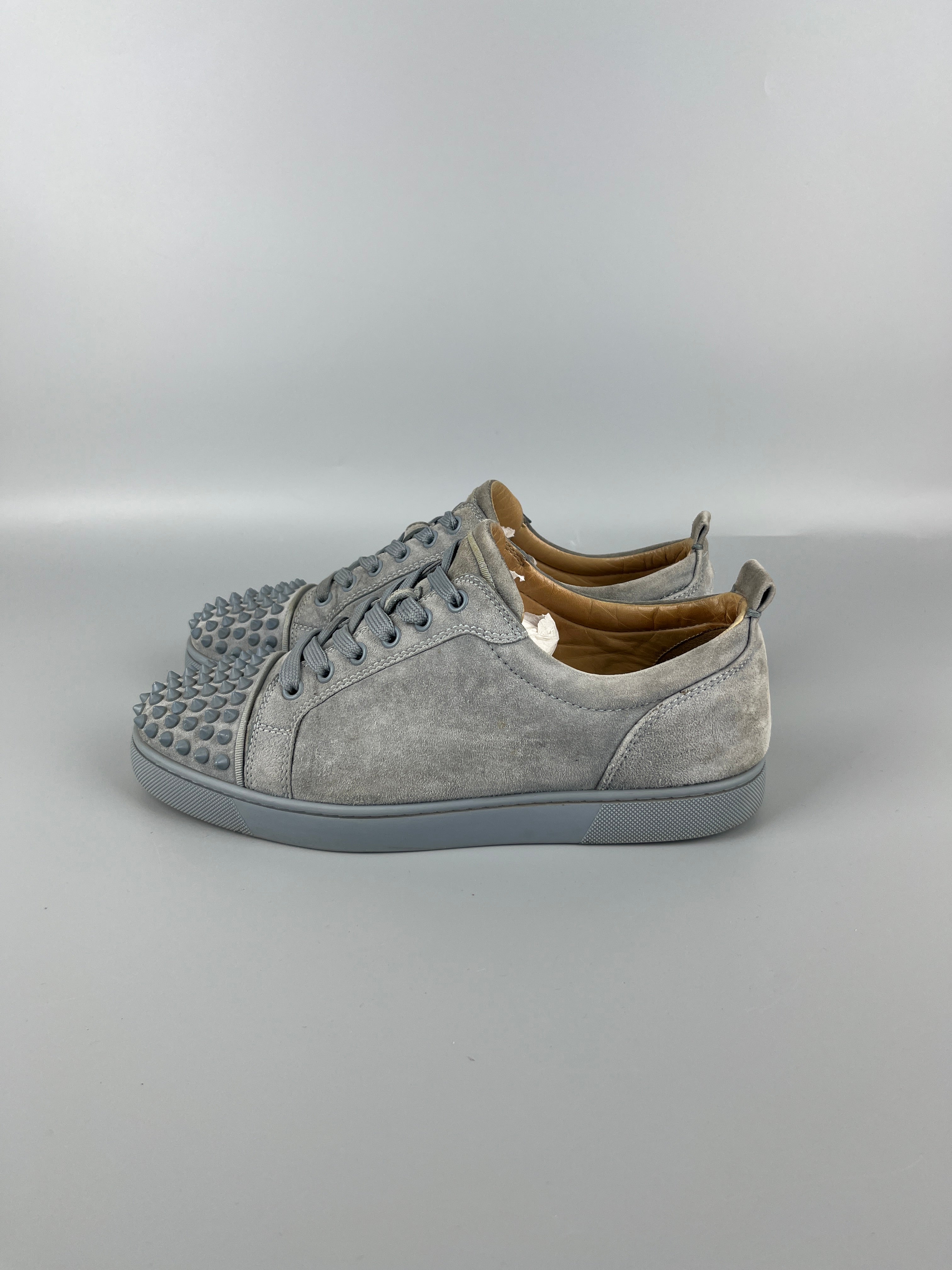 Christian Louboutin Louis Junior Spikes Sneaker Grey | 41