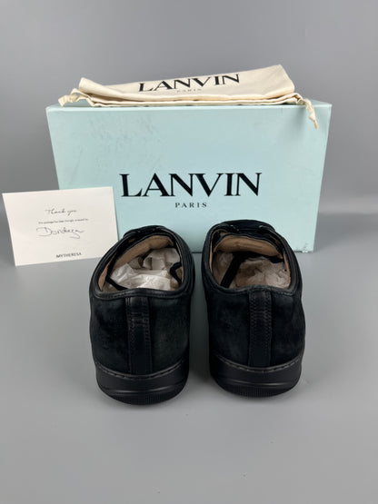 Lanvin Dbb1 Patent Cap Toe Sneaker Black | 45