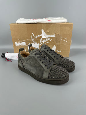Christian Louboutin Louis Junior Spikes Sneaker Grey | 40