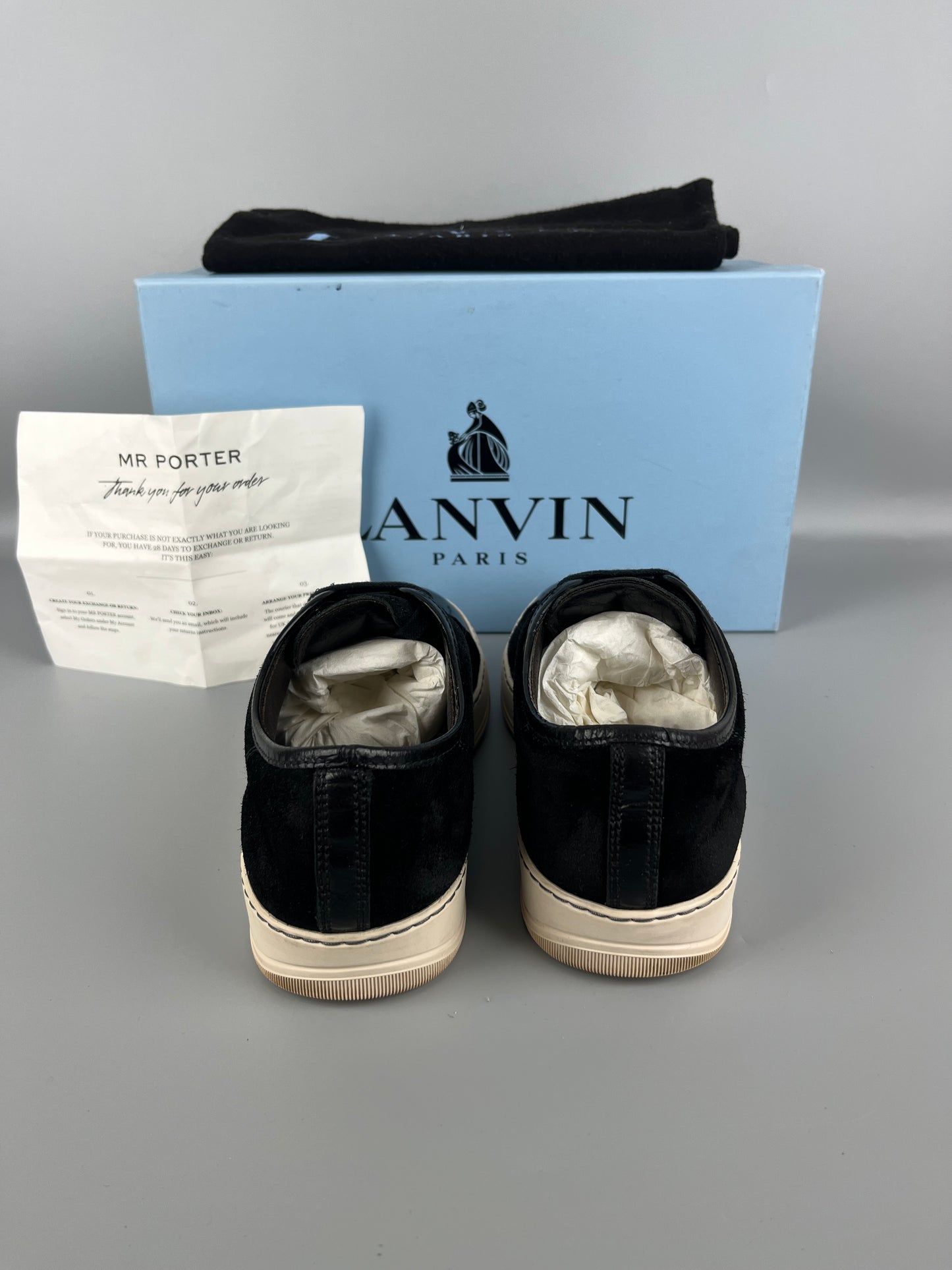 Lanvin Dbb1 Patent Cap Toe Sneaker Black | 41