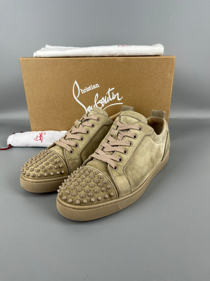 Christian Louboutin Louis Junior Spikes Sneaker Beige | 42.5