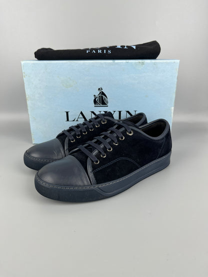 Lanvin Dbb1 Nappa Cap Toe Sneaker Navy | 41