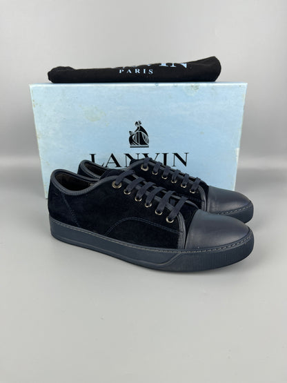 Lanvin Dbb1 Nappa Cap Toe Sneaker Navy | 41