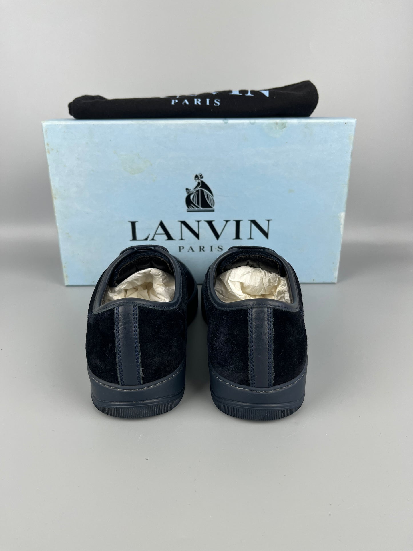 Lanvin Dbb1 Nappa Cap Toe Sneaker Navy | 41