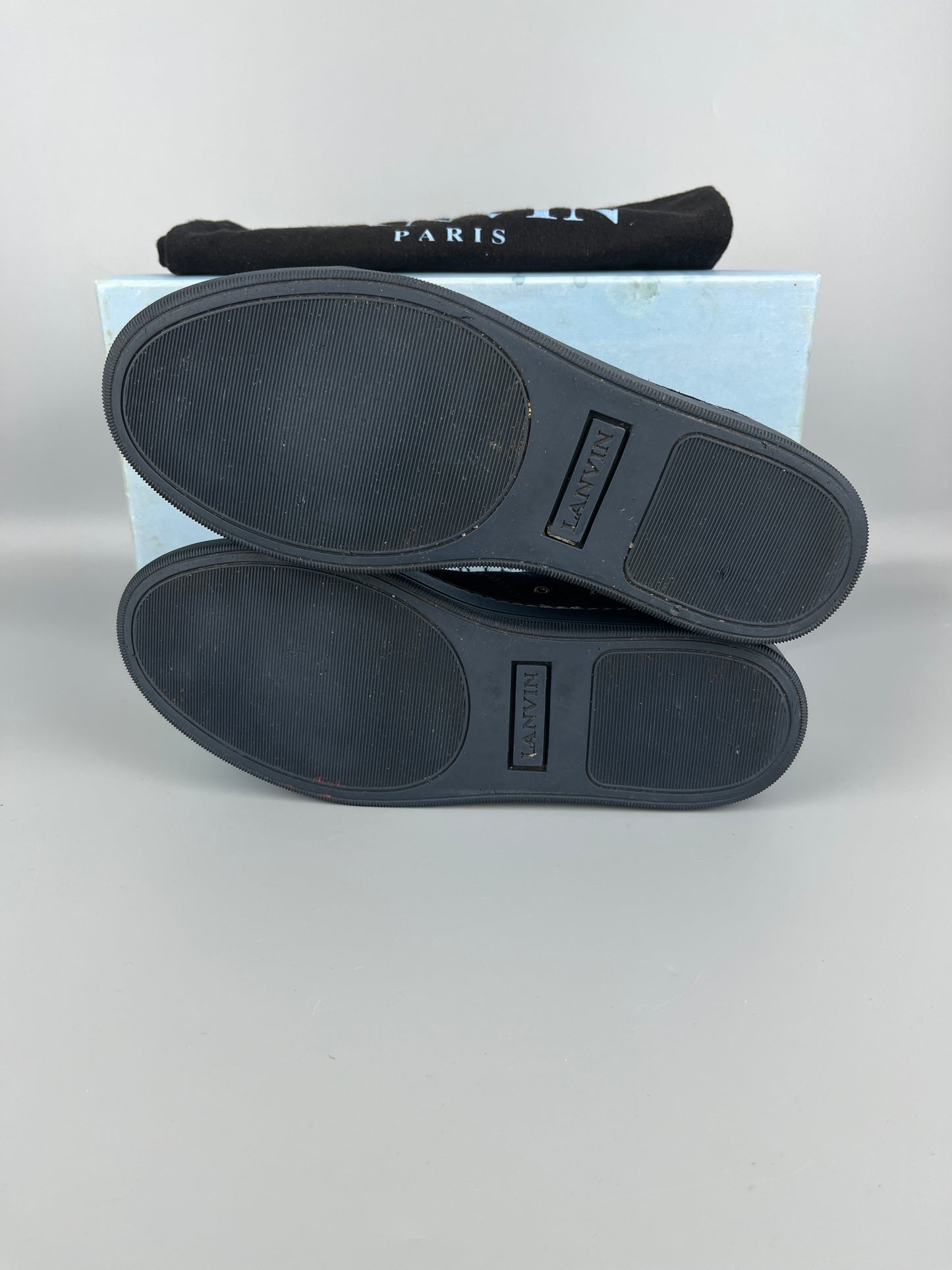 Lanvin Dbb1 Nappa Cap Toe Sneaker Navy | 41