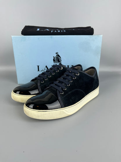 Lanvin Dbb1 Patent Cap Toe Sneaker Navy | 42
