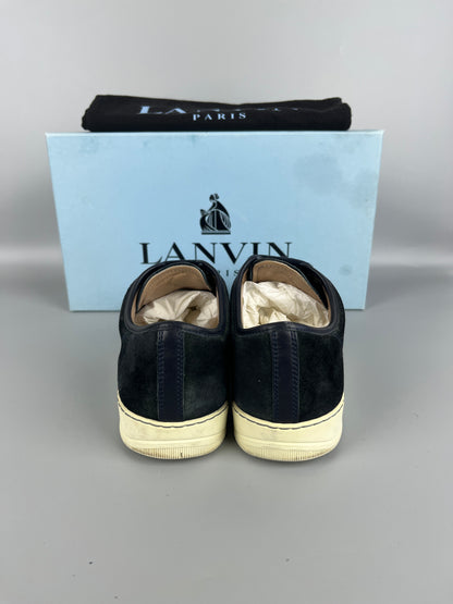 Lanvin Dbb1 Patent Cap Toe Sneaker Navy | 42