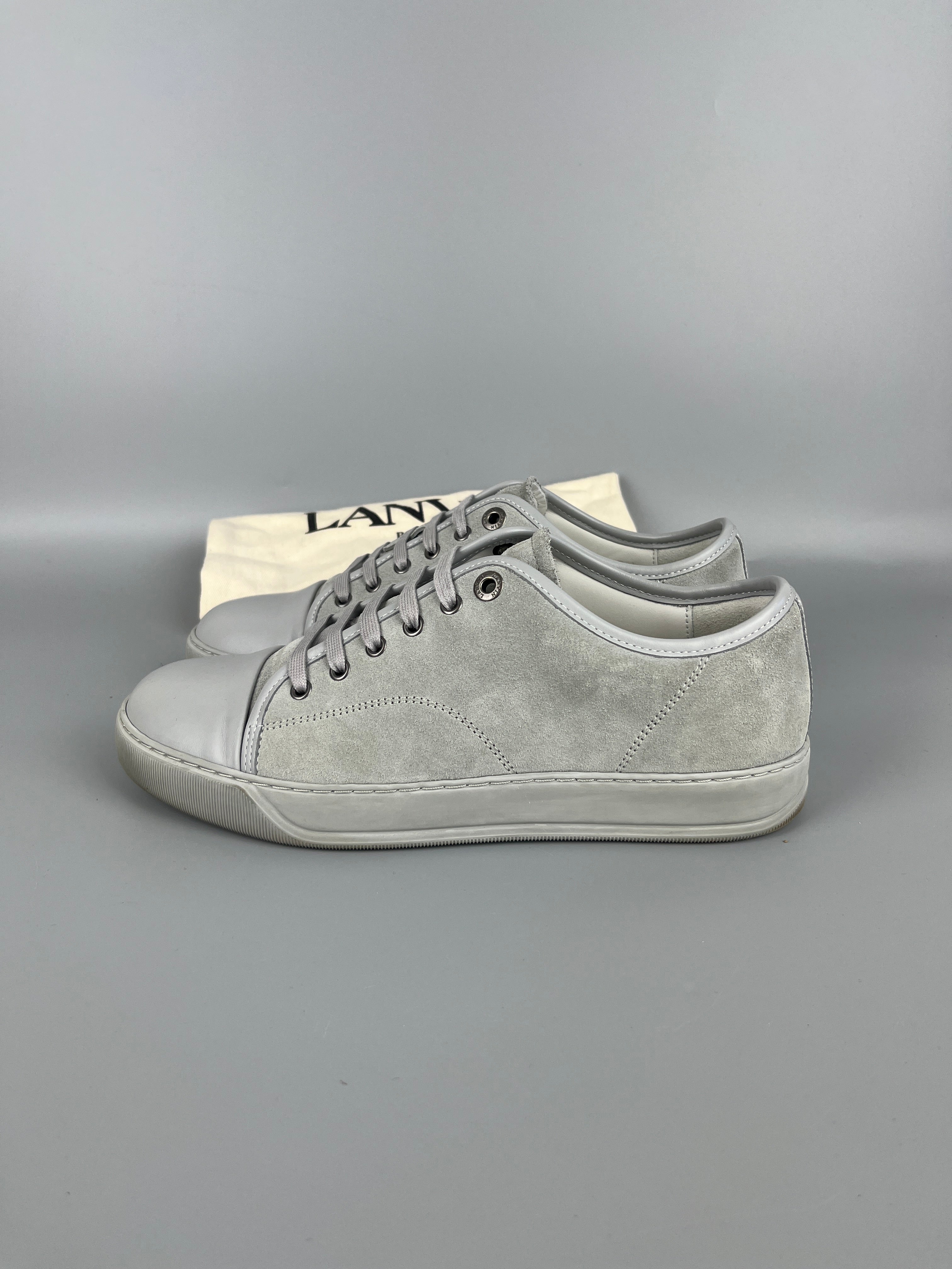Lanvin Dbb1 Nappa Cap Toe Sneaker Grey | 42