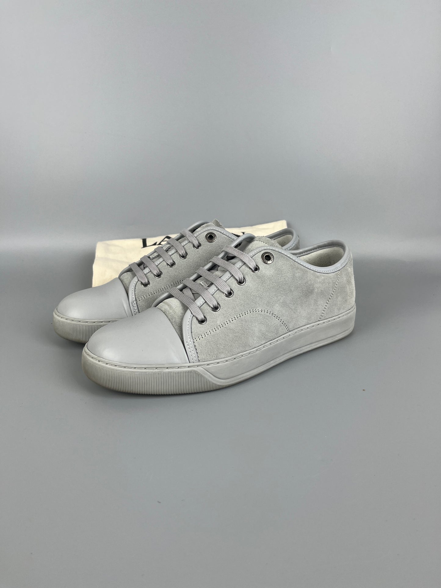 Lanvin Dbb1 Nappa Cap Toe Sneaker Grey | 42