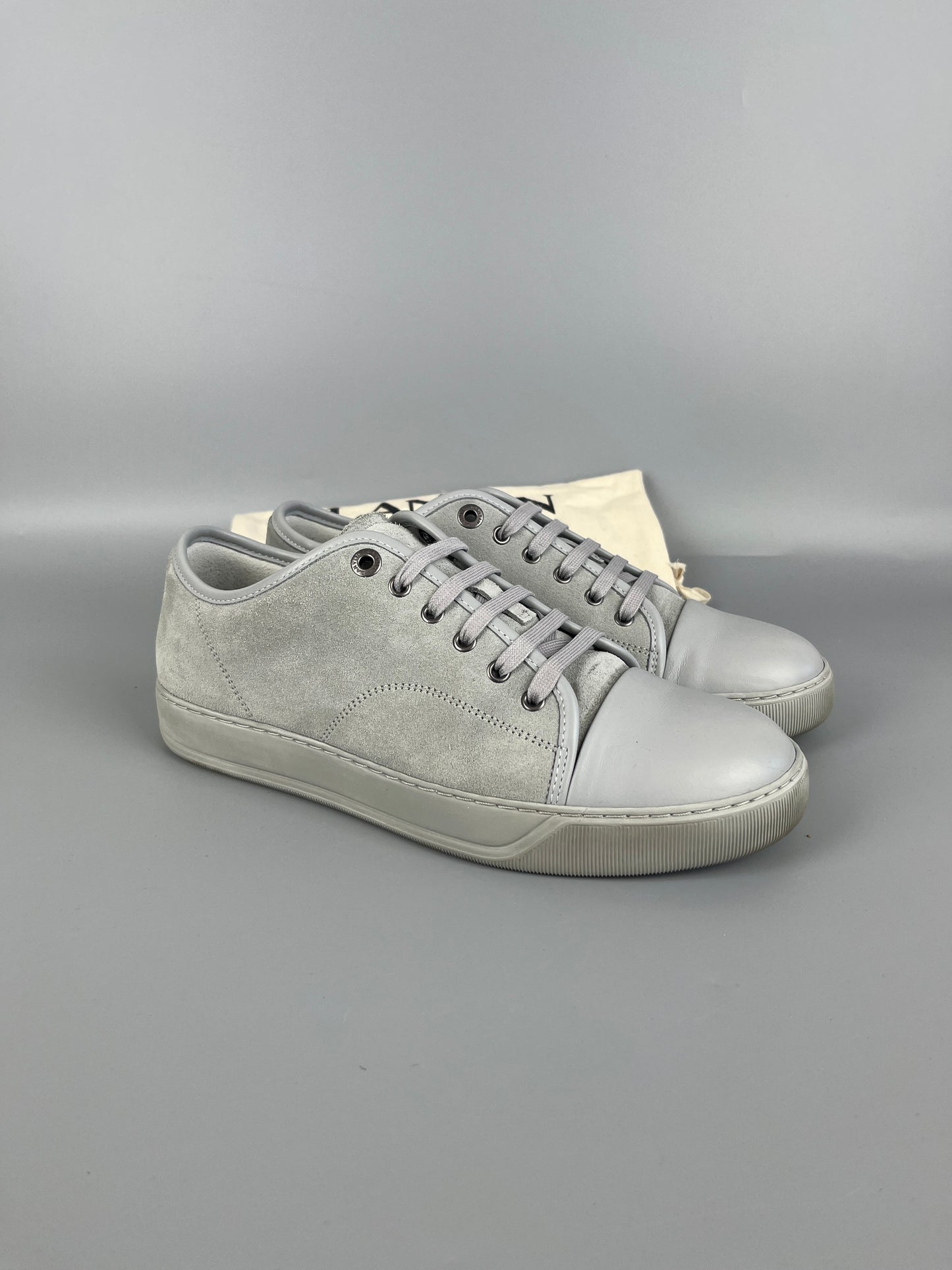 Lanvin Dbb1 Nappa Cap Toe Sneaker Grey | 42