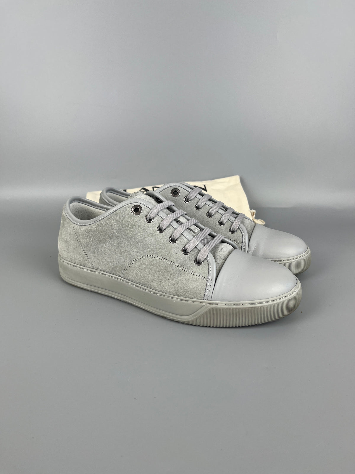 Lanvin Dbb1 Nappa Cap Toe Sneaker Grey | 42