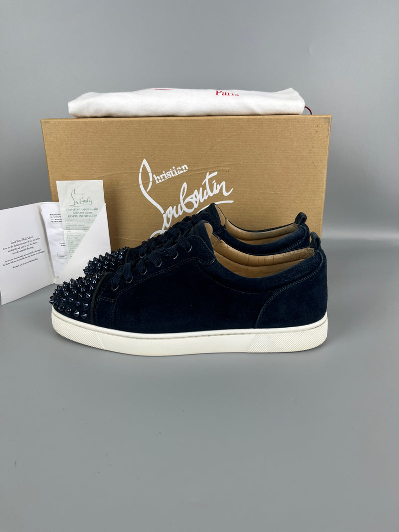 Christian Louboutin Louis Junior Spikes Sneaker Navy | 41.5