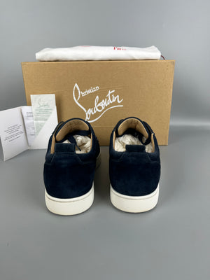 Christian Louboutin Louis Junior Spikes Sneaker Navy | 41.5