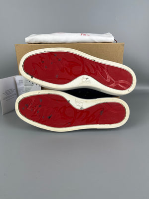Christian Louboutin Louis Junior Spikes Sneaker Navy | 41.5