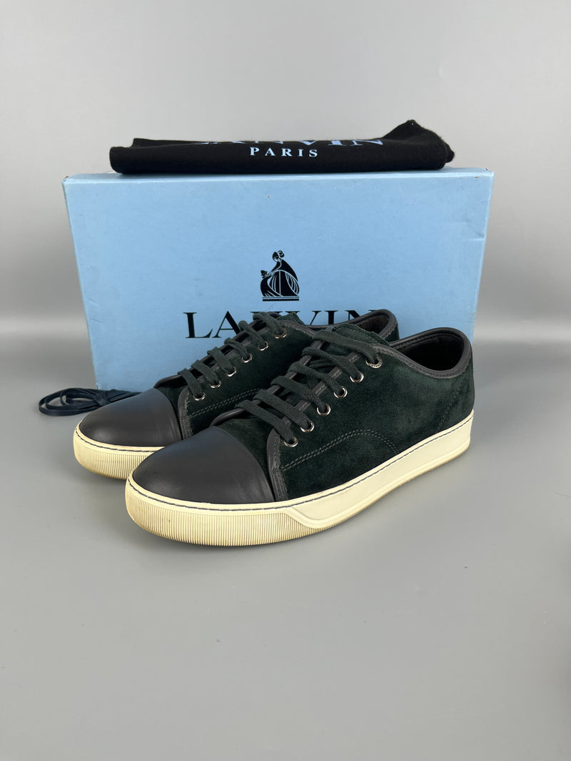 Lanvin Dbb1 Nappa Cap Toe Sneaker Elephant Grey | 41