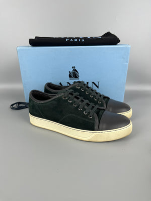 Lanvin Dbb1 Nappa Cap Toe Sneaker Elephant Grey | 41