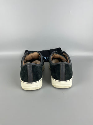 Lanvin Dbb1 Patent Cap Toe Sneaker Elephant Grey | 46