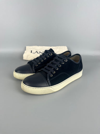 Lanvin Dbb1 Nappa Cap Toe Sneaker Navy | 41