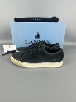 Lanvin Dbb1 Nappa Cap Toe Sneaker Elephant Grey | 41