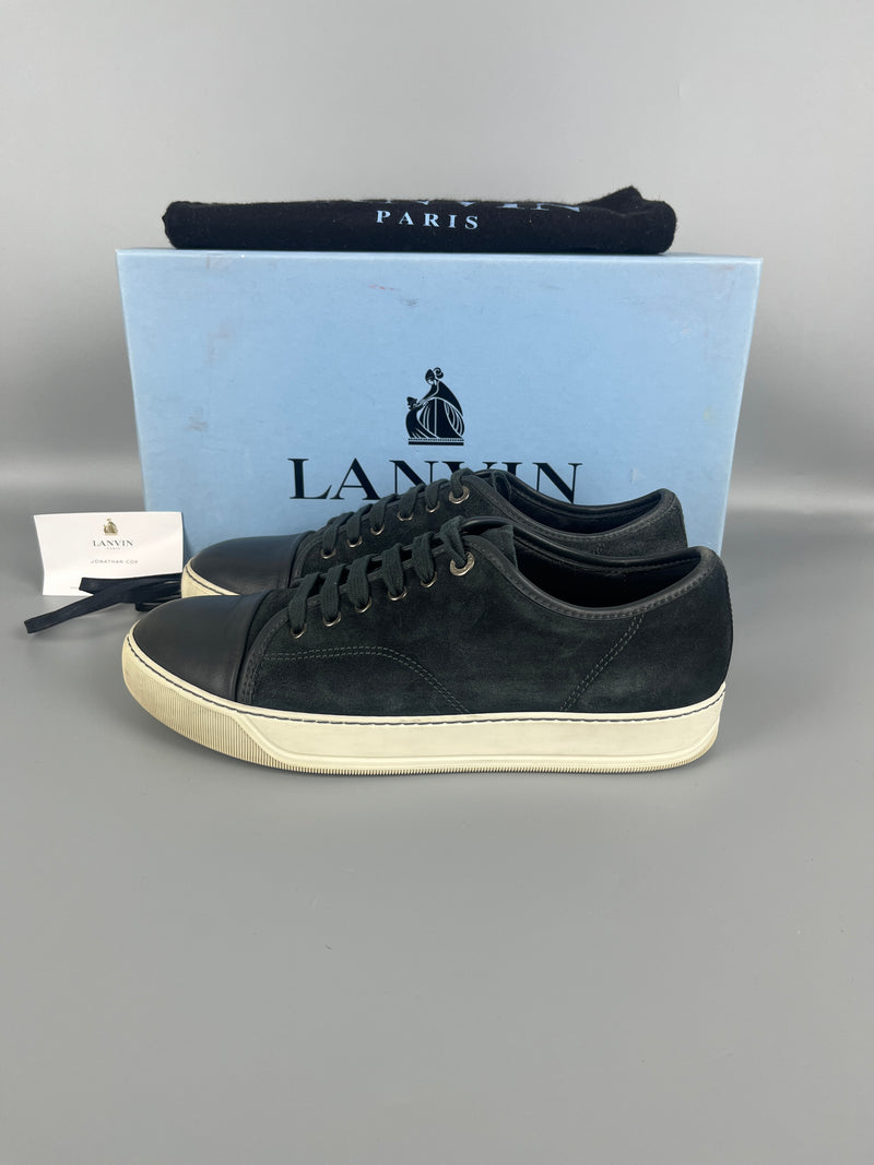 Lanvin Dbb1 Nappa Cap Toe Sneaker Elephant Grey | 41