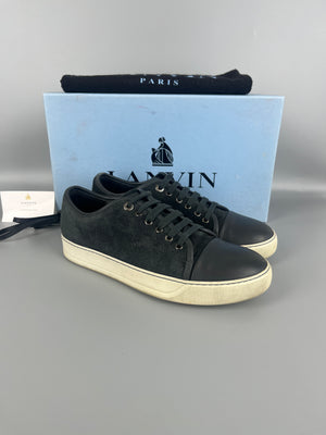Lanvin Dbb1 Nappa Cap Toe Sneaker Elephant Grey | 41